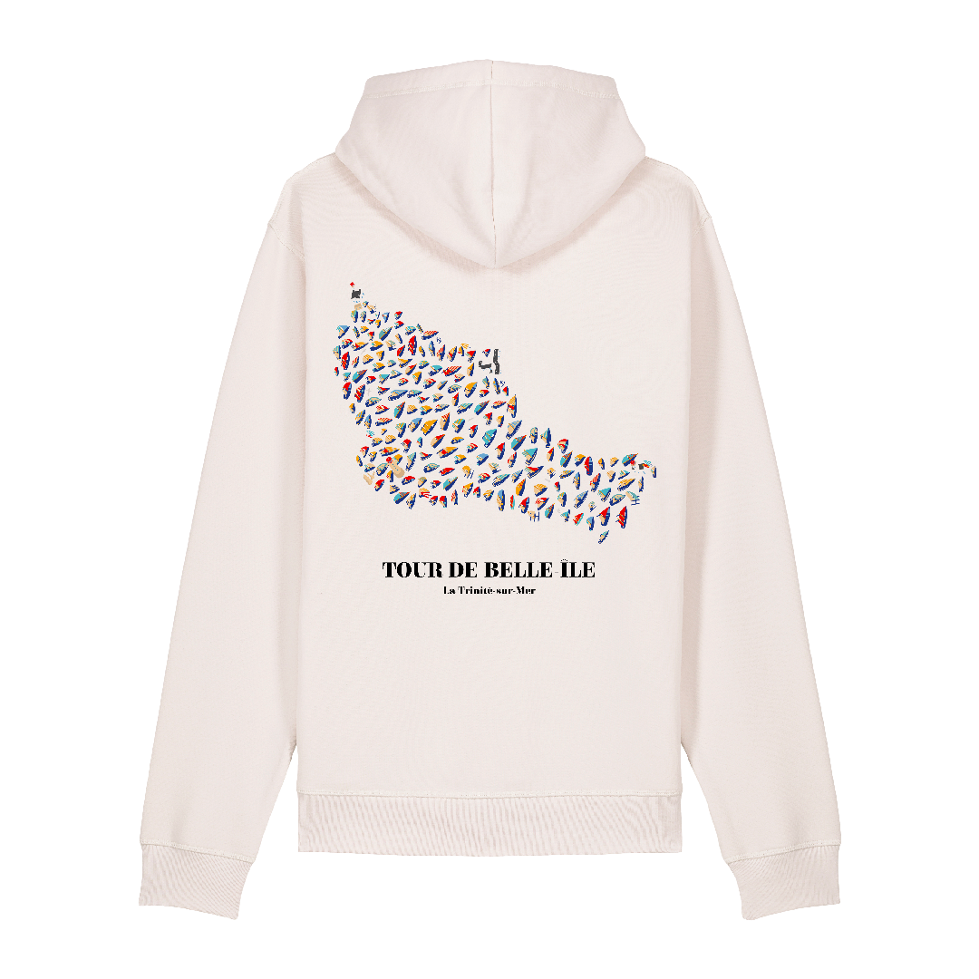 Hoodie Bateaux Vintage White