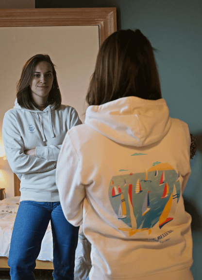 Hoodie Bateaux Vintage White 2026