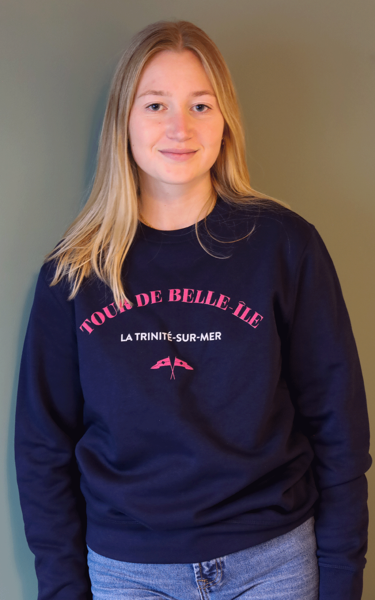 Sweatshirt Tour de Belle-Île Rose
