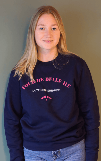 Sweatshirt Tour de Belle-Île Rose